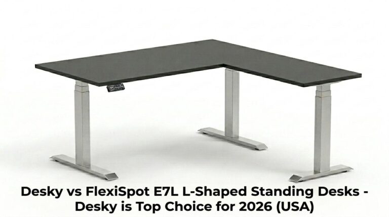 desky vs flexispot e7l, best standing desks 2026, l shaped standing desk comparison, flexispot e7l review, desky standing desk options, american standing desk brands, ergonomic desks usa, best home office desks 2026, standing desk rankings usa, sit stand desk benefits
